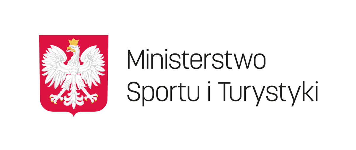 Logo Ministerstwa Sportu i Turystyki.