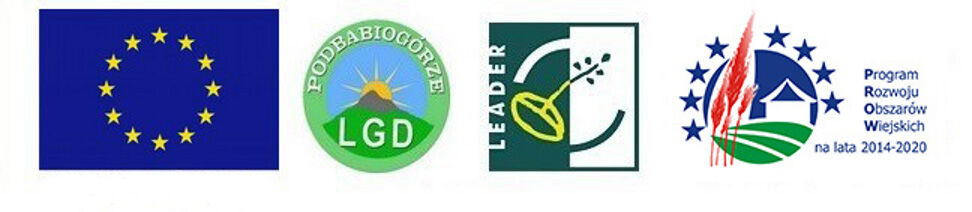 Logo Unii Europejskiej, LGD Podbabiogórze, Lider, Programu Rozwoju Obszarów Wiejskich