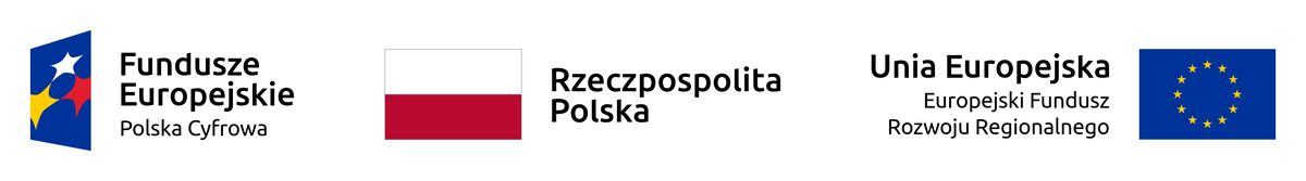Logotyp Fundusze Europejskie Polska Cyfrowe